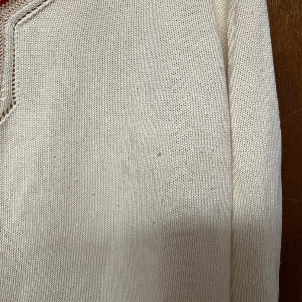◽️TOMMY HILFIGER: Women’s XL, cream long sleeve flowy arm sweater w/opening◽️ - Picture 5 of 14